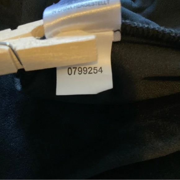 Maison D'Amelie Black Velour Straight Leg Sailor Trousers with Gold Buttons - Picture 5 of 12